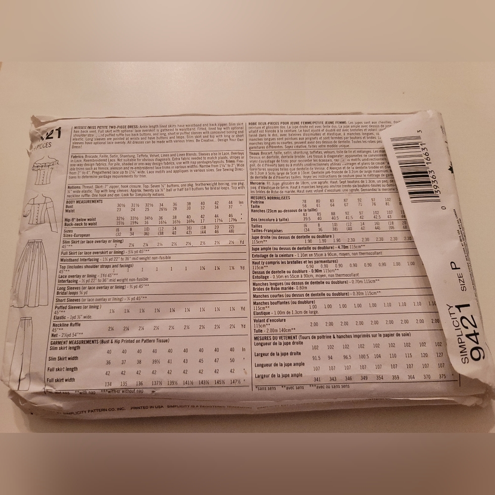 Sewing Pattern - Picture 2 of 3